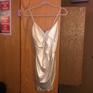 Gold bodycon Fashion Nova dress!